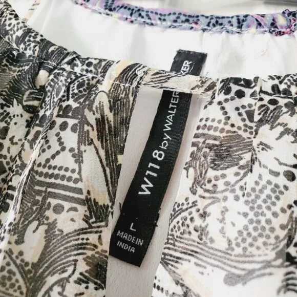 Anthropologie Walter Baker Animal Bohemian Abstract Vacation Fairy Maxi Dress L - Picture 3 of 7